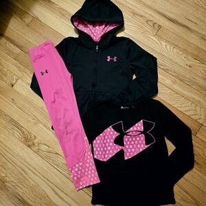 Under Armour Girls 3pc outfit Sz 6/6x